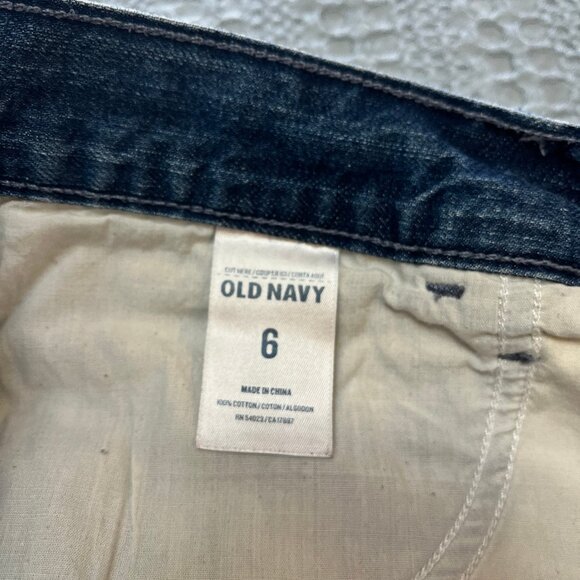 OLD NAVY THE DIVA Blue Denim Jean Shorts Size 6 - Picture 6 of 6